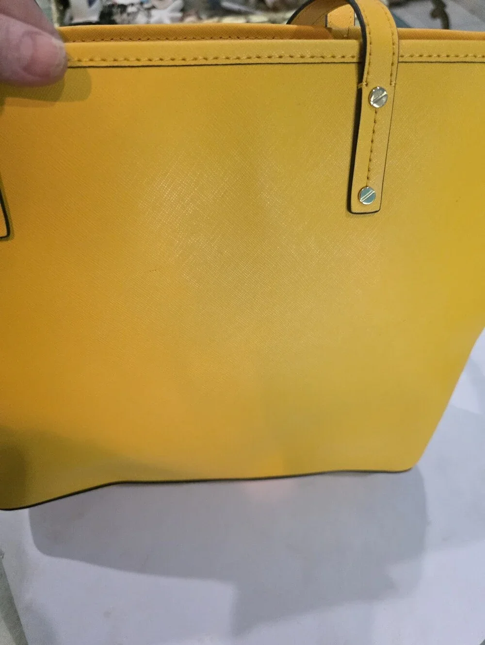 New Michael Kors Yellow Saffiano Tote